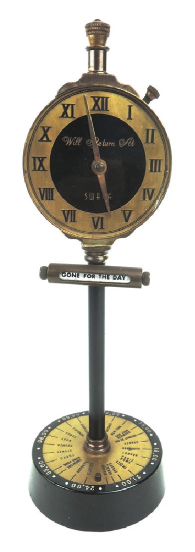 Swank Clock Cigarette Lighter (1 of 4)