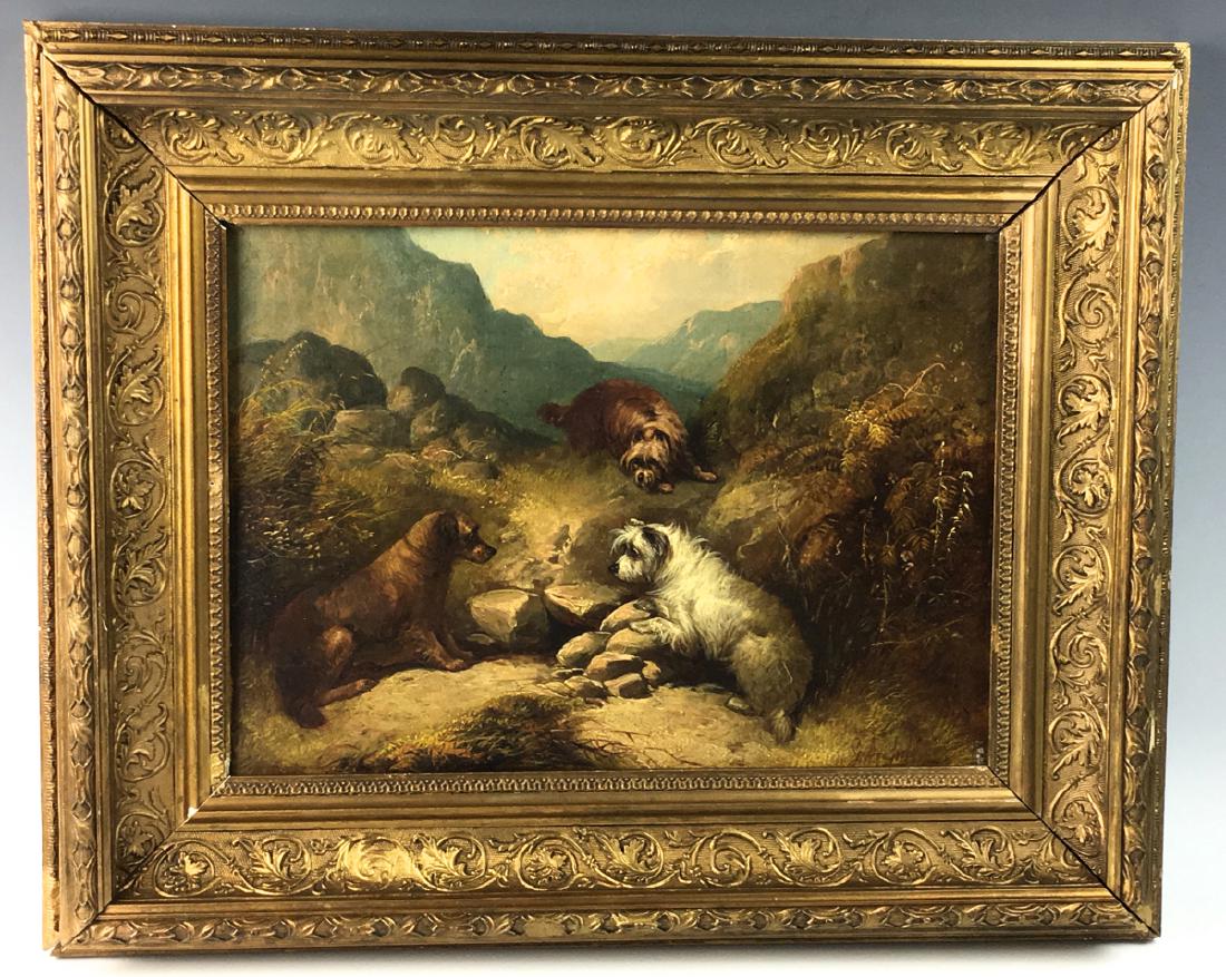 G Armfield Painting Three Terriers Sgd (1 of 3)