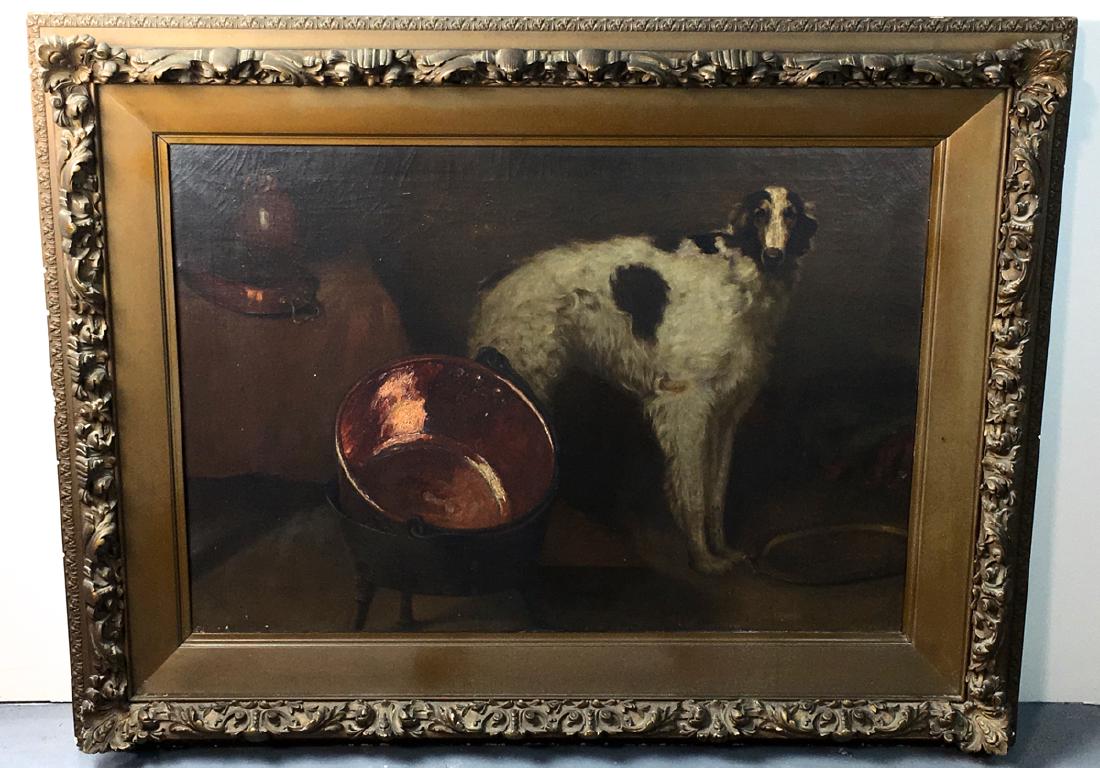 Large Dog Painting with Borzoi (Russian Wolfhound) (1 of 5)