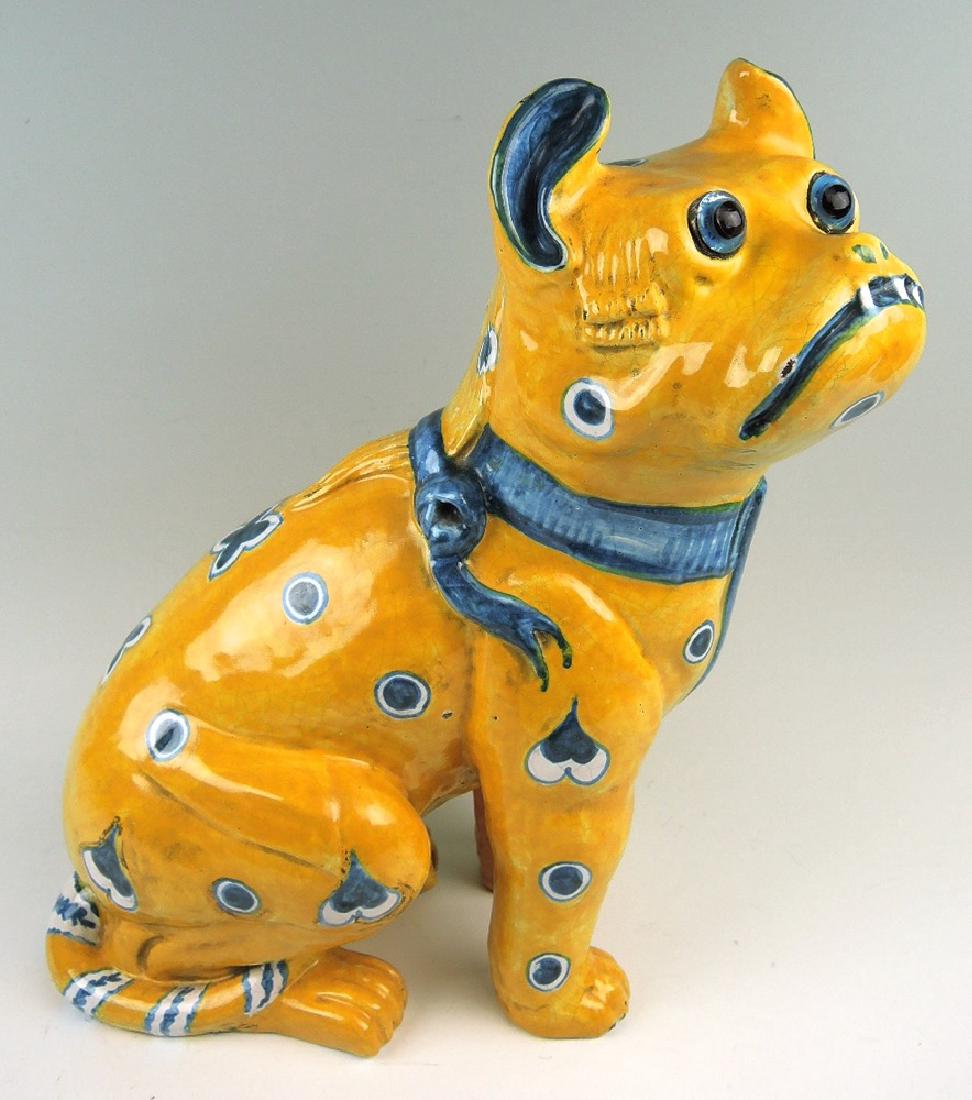 Emile Galle Terracotta French Pug Dog (1 of 6)