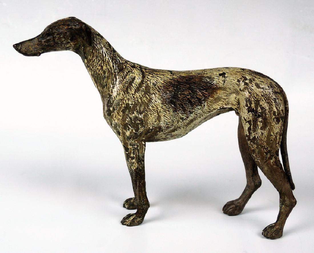 Vienna Bronze Whippet Dog Sculpture (1 of 3)
