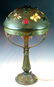 Chunk Glass Table Lamp w Butterflies Dragonflies - 2