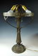 Chunk Glass Table Lamp w Butterflies Dragonflies - 5
