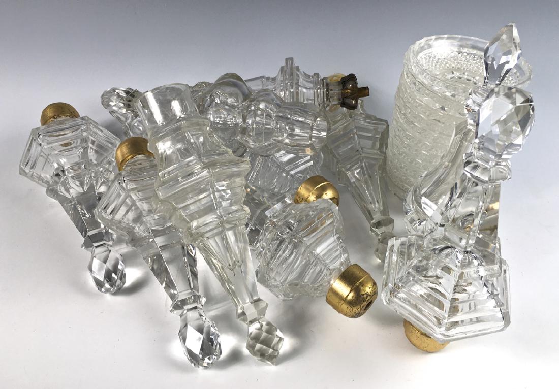 Box of Crystal Glass Lamp Parts (1 of 2)