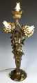 Art Nouveau Semi Nude Figural Lamp Sgd. J. Causse