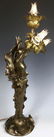 Art Nouveau Semi Nude Figural Lamp Sgd. J. Causse - 3