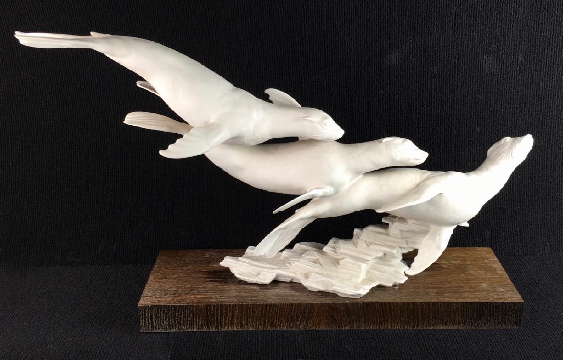 Hutschenreuther "Sea Frolic" Bisque Figurine (1 of 4)