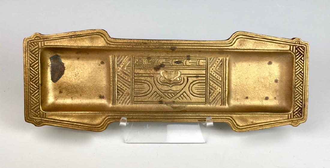 Tiffany Studios "American Indian" Pen Tray (1 of 2)