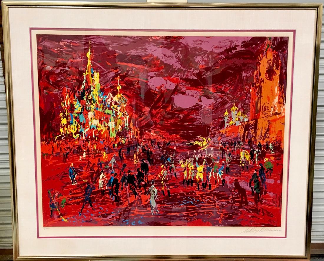 Leroy Neiman "Red Square Panorama" Serigraph 1987 (1 of 4)