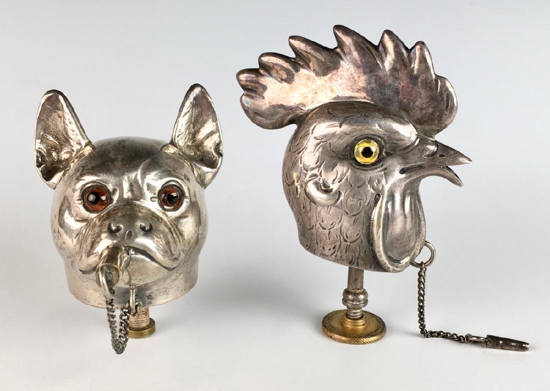 Silver Plate Vintage Decanter Heads (1 of 4)