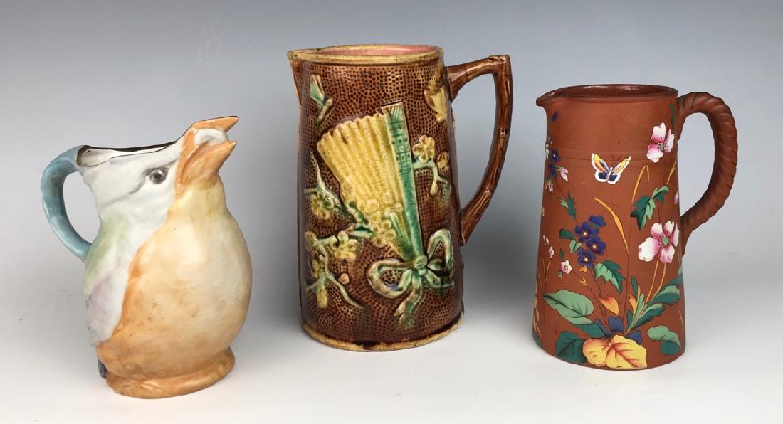 Group of 3 Antique Pitchers C. 1900 (1 of 2)