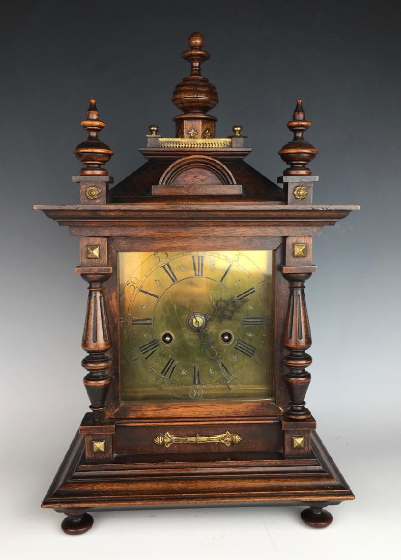 Antique Walnut Clock Made by Junghan Company (1 of 4)