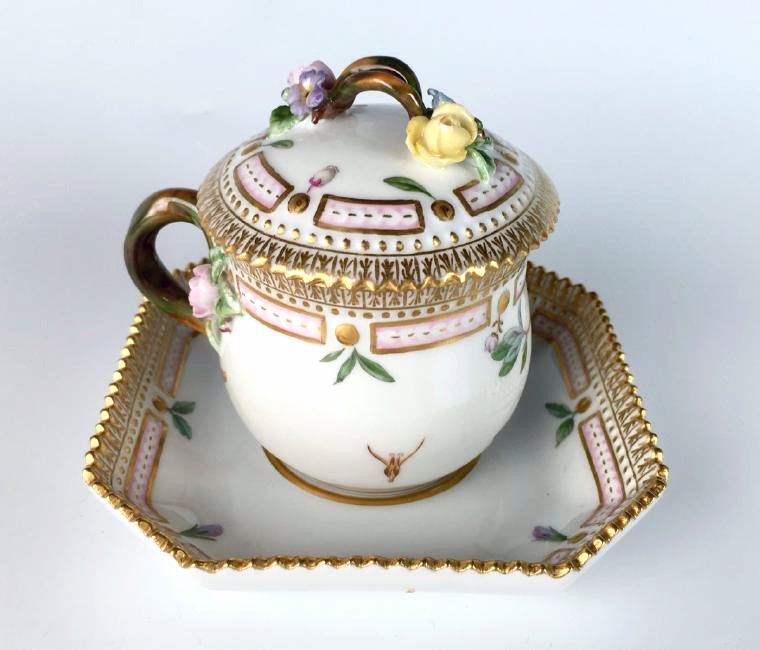 Flora Danica Covered Cup and Saucer (1 of 5)