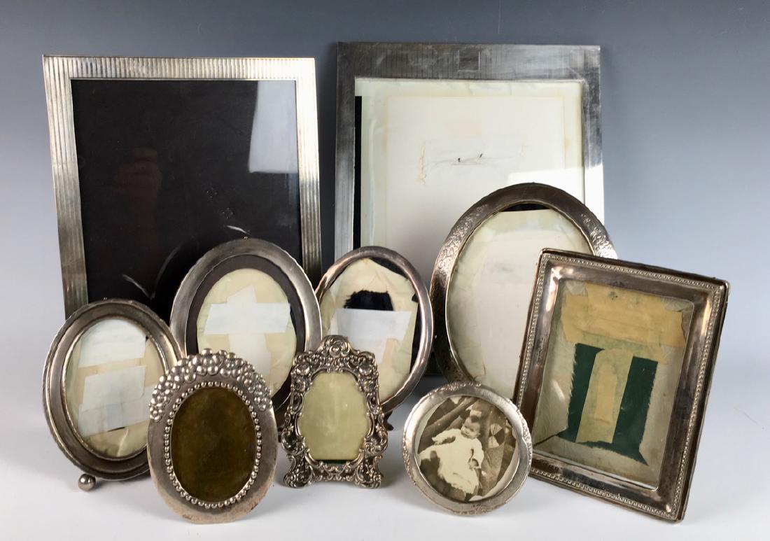 Group of 10 Sterling Silver Frames (1 of 2)