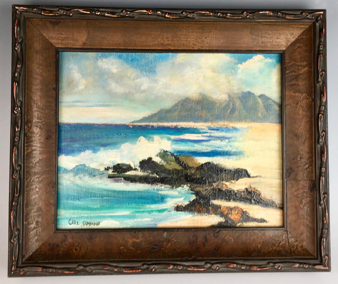 Carl Sammons (1883-1968) "Waves Crashing" (1 of 3)