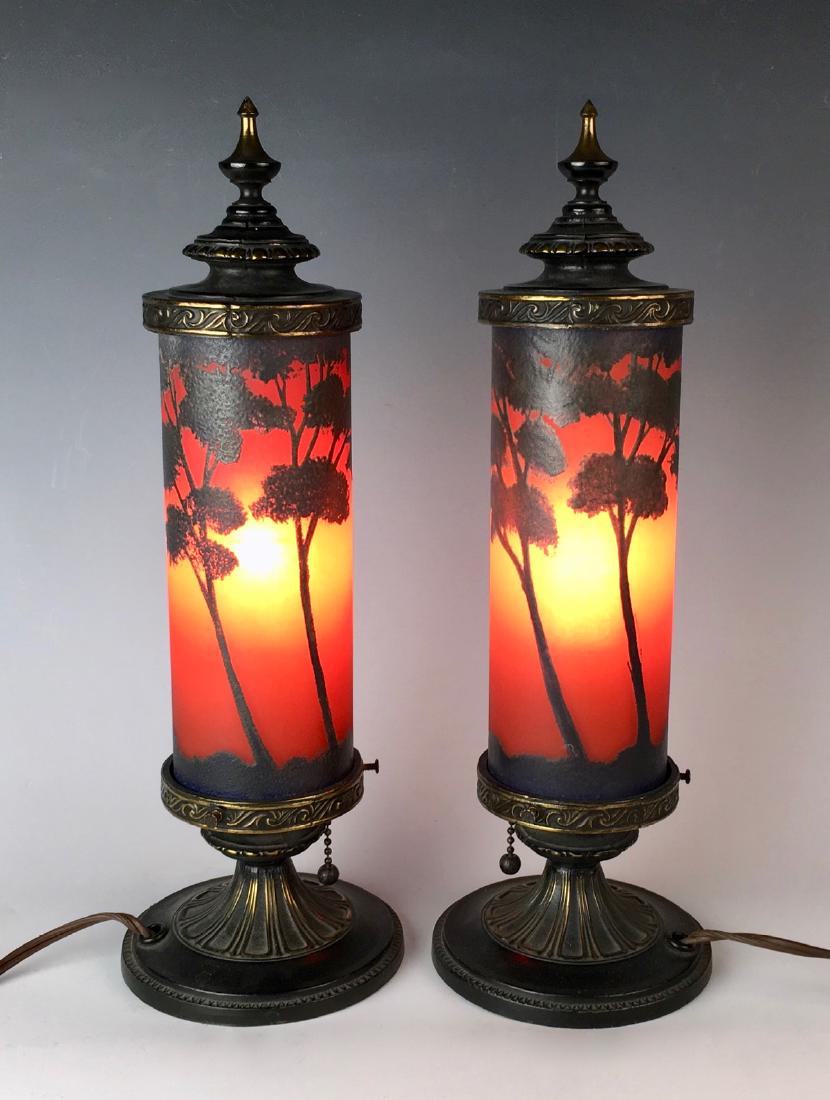 Pair of Classique Torch Lamps (1 of 4)