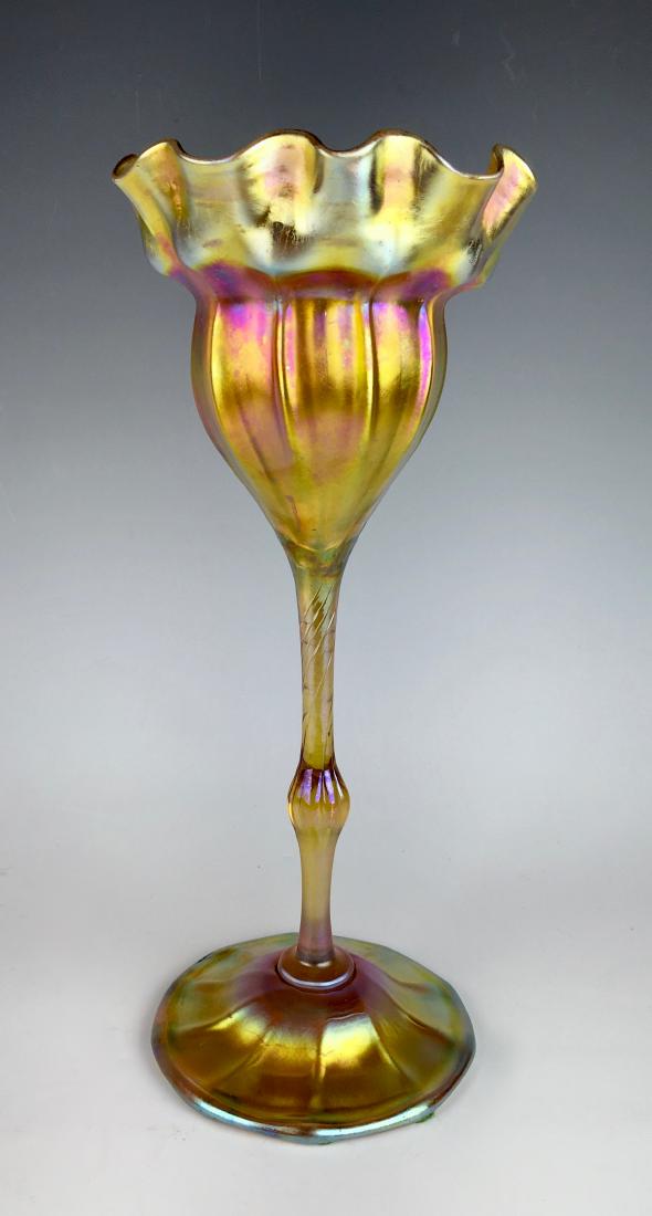 Tiffany Favrile Floriform Vase C.1900 (1 of 4)