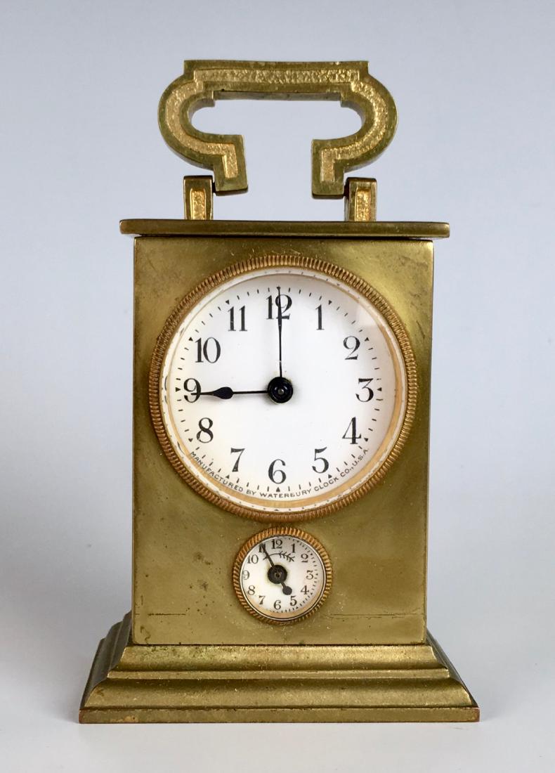 Unusual Waterbury Carriage Clock (1 of 3)