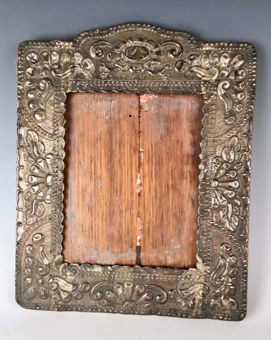 Peruvian Large Sterling Repousse Frame C.1900 (1 of 2)