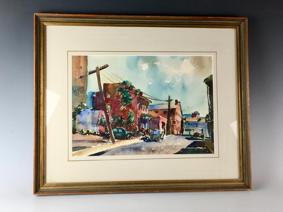 Henry Martin Gasser "Meadow Street" W/C (1 of 4)