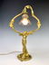 Sgd. Jonchery Art Nouveau Bronze Nude Figural Lamp - 2