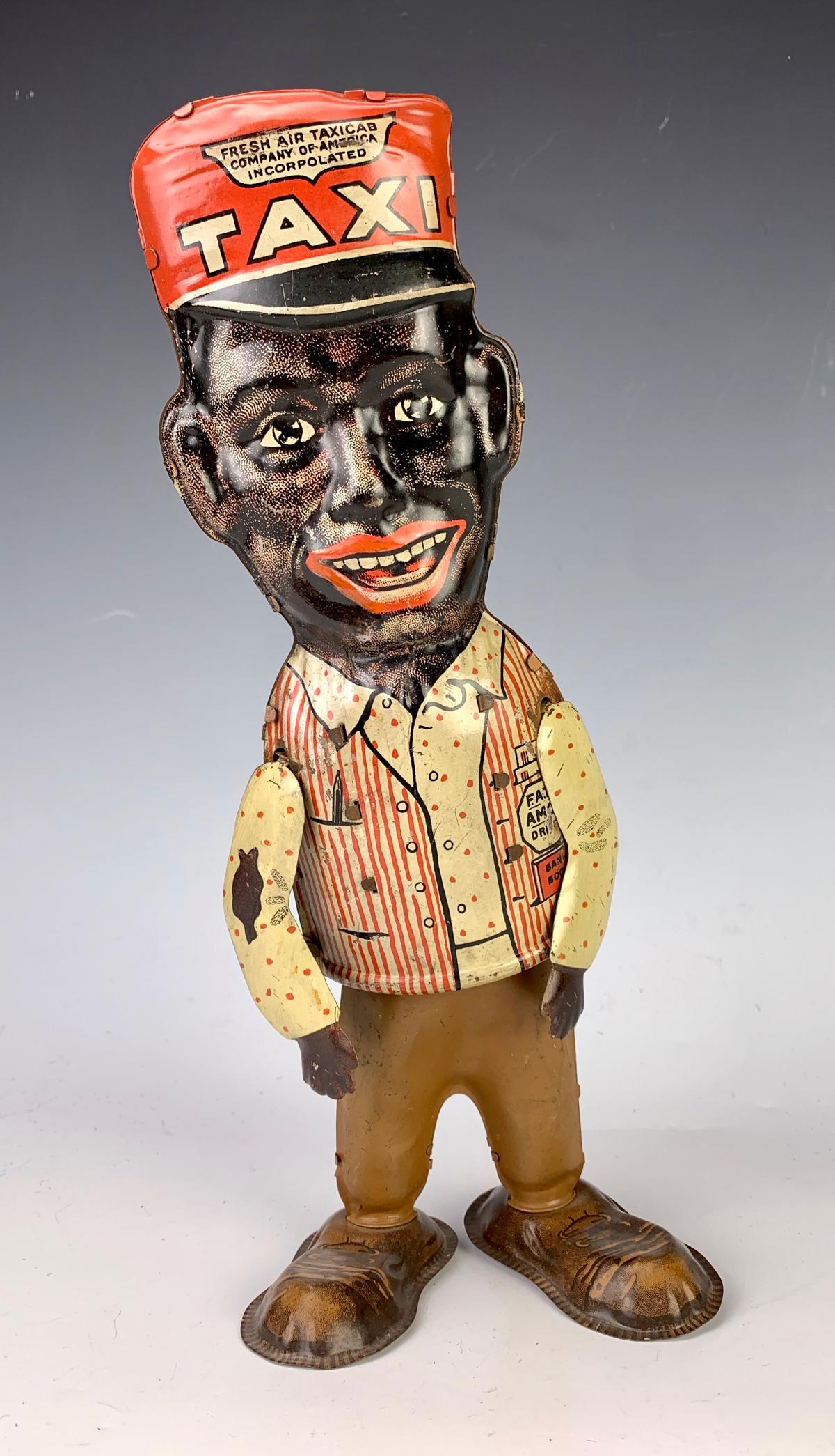Marx Tin Lithograph Wind Up Amos Walker Toy: Having a Marx tin lithographed walking figure, marked "Copyright Correll & Godsen 1930" on rear of toy, very good condition, 11.5" height **Lifetime estate collection of Jeannine Hamilton, Oak Park, C