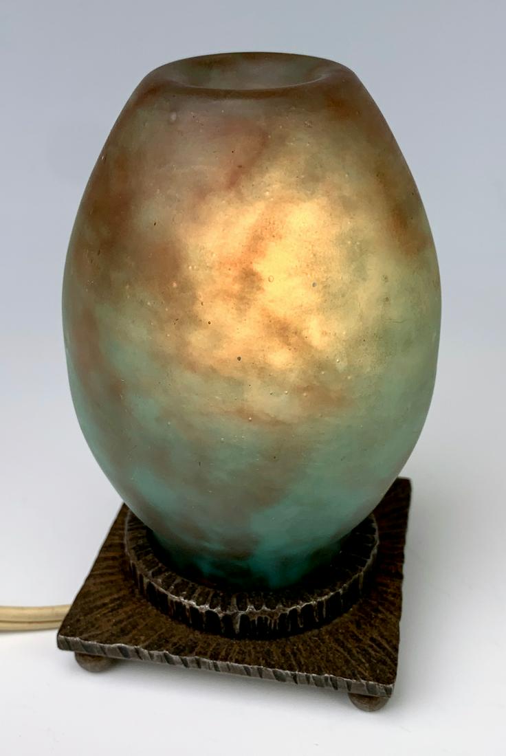Robj Art Deco Perfume Lamp C. 1925: Rare 1920's perfume lamp by Robj, the Paris based company of Jean Born and his partner Lucien Willmetz, 4.25" height *Wiring should be inspected before use* *Domestic in-house shipping available on th