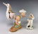 4 Antique Bisque Porcelain Piano Babies