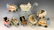 Collection of 8 Antique Baby Carriages w/ Babies