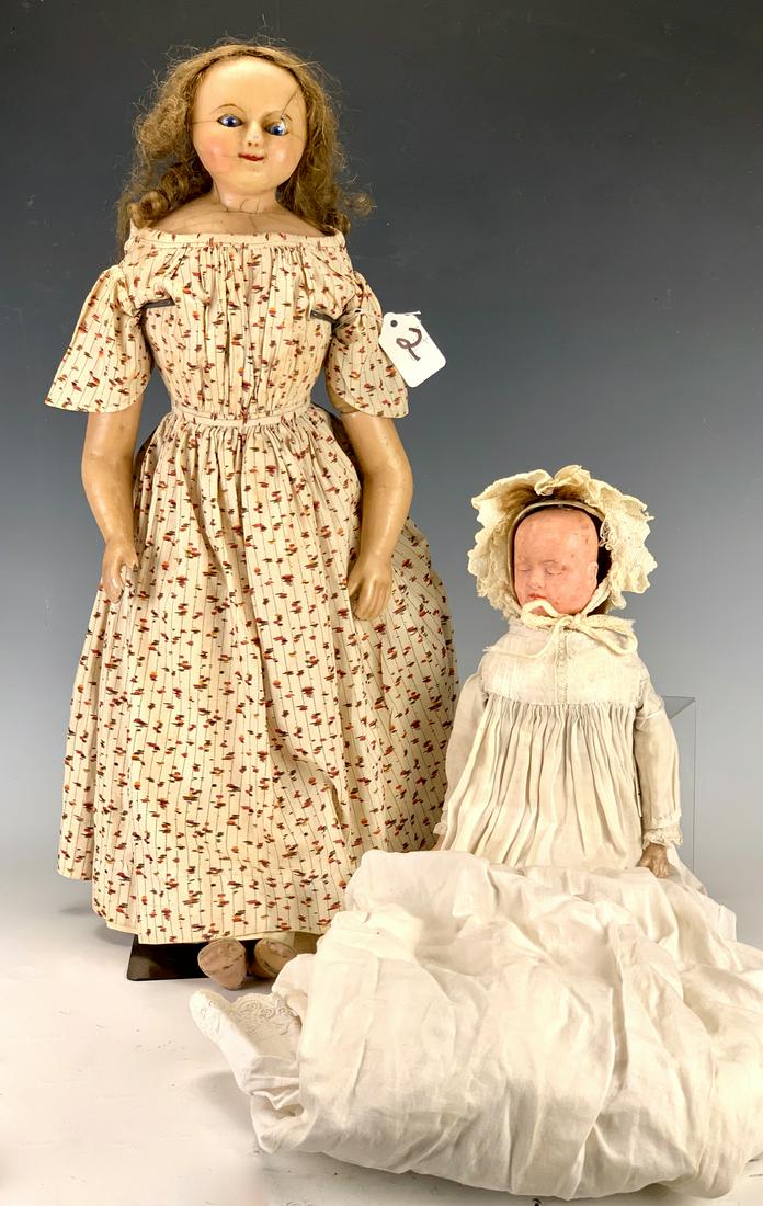 2 Wax Dolls with Damage (1 of 4)