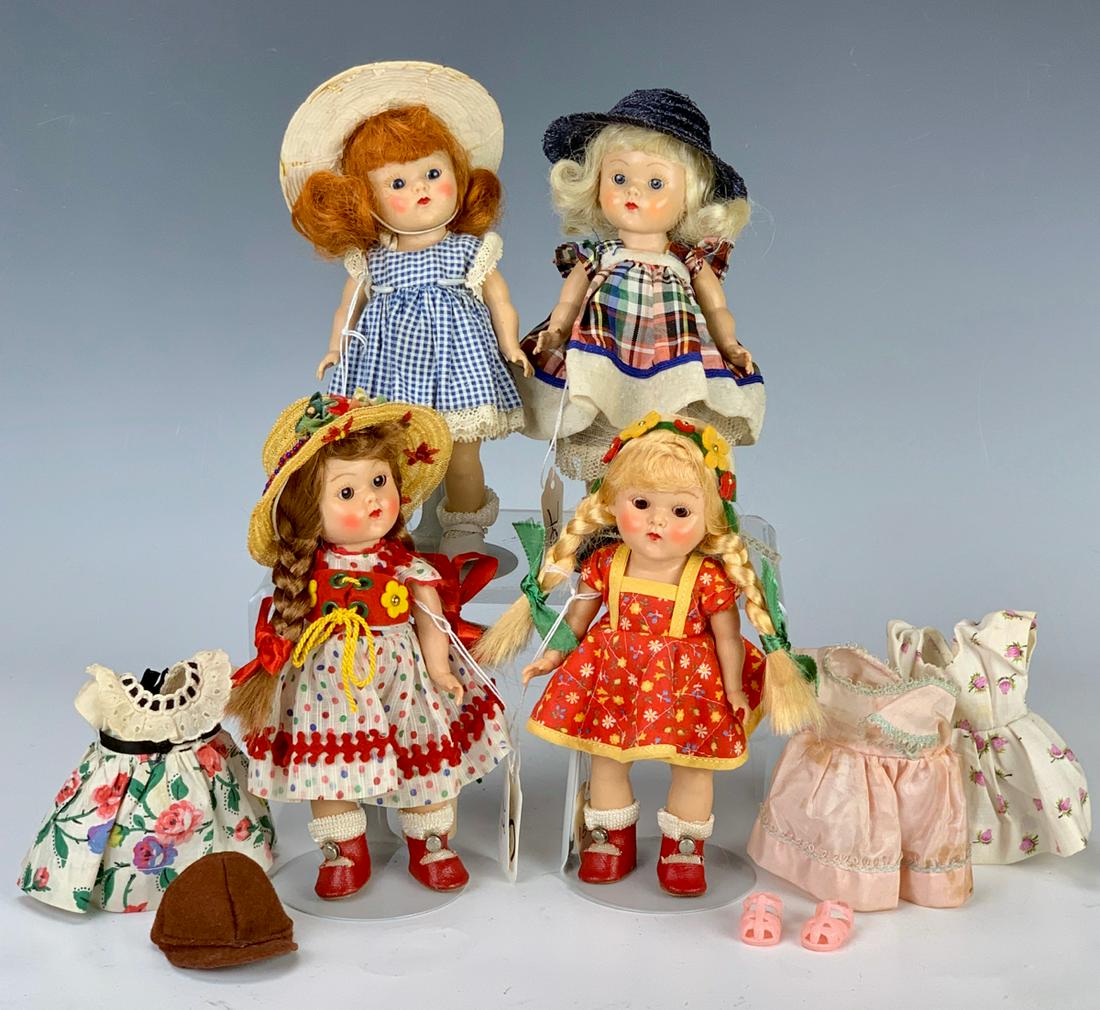 4 Hard Plastic Strung Vogue "Ginny" Dolls (1 of 6)