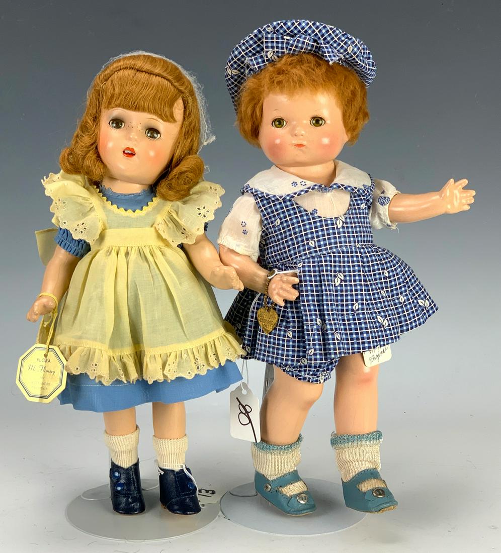 2 Composition Dolls in Original Clothing (1 of 5)