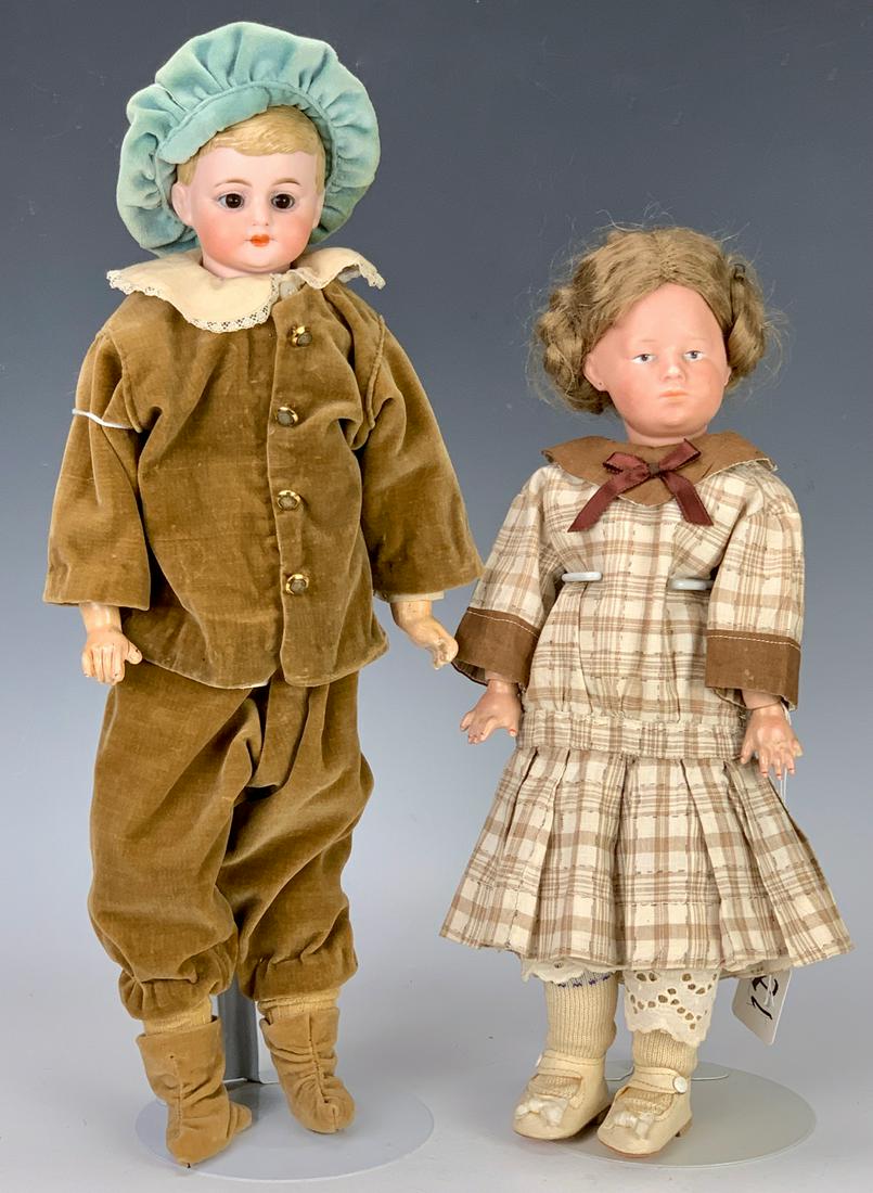 2 German Bisque Character Dolls (1 of 5)