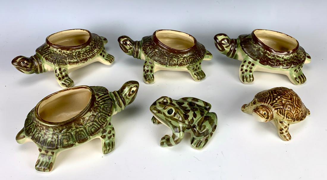 Lot of 6 Brush McCoy Turtles and Frog (1 of 3)