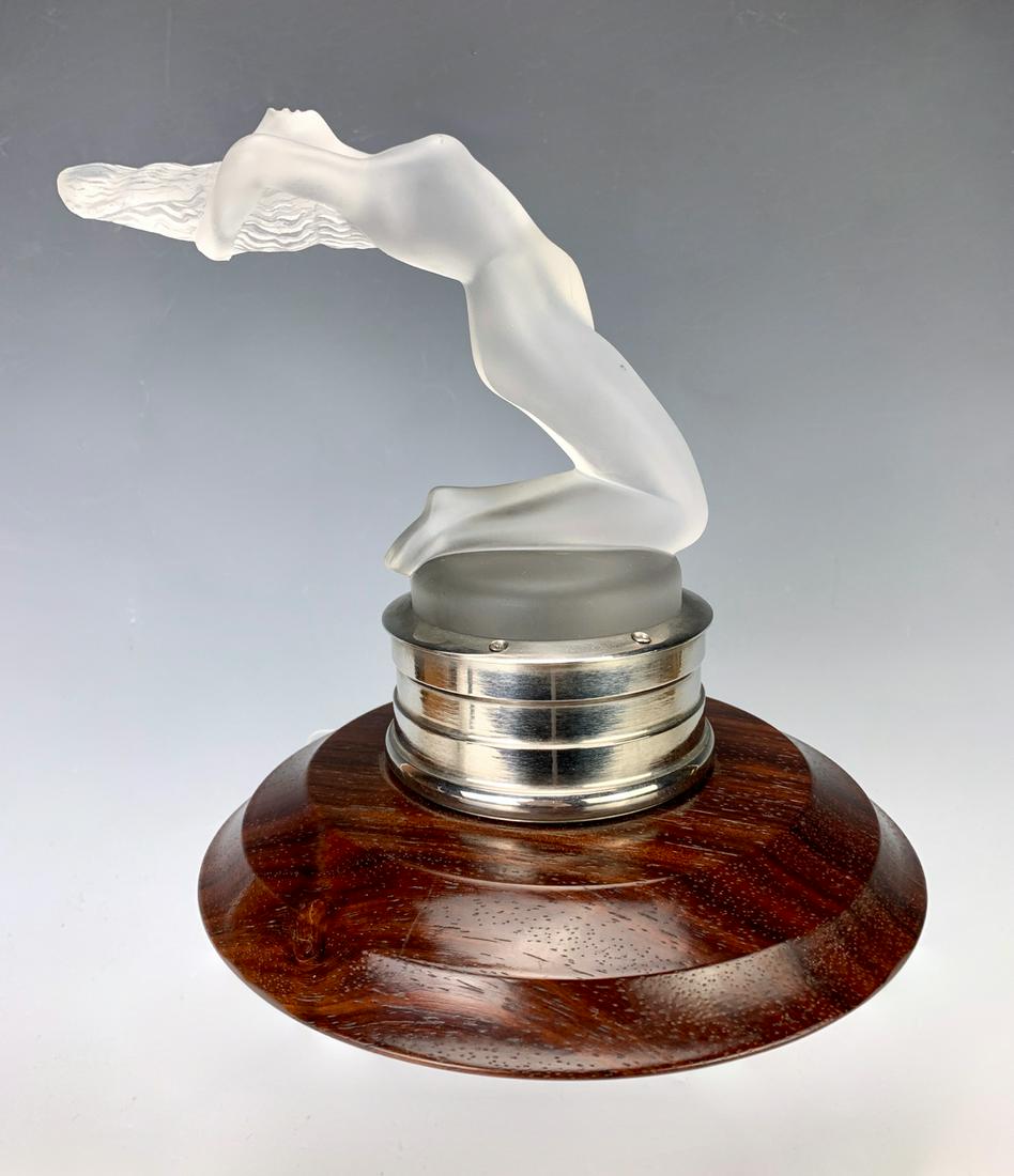 Lalique France "Chrysis" Car Mascot with Metal (1 of 4)