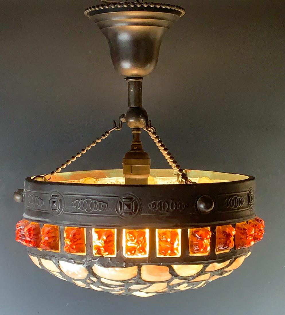 Austrian Chunk Jewel Hanging Chandelier (1 of 5)