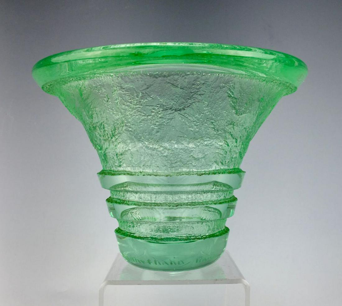 Daum Nancy Art Deco Acid Cut Vase C.1925 (1 of 6)