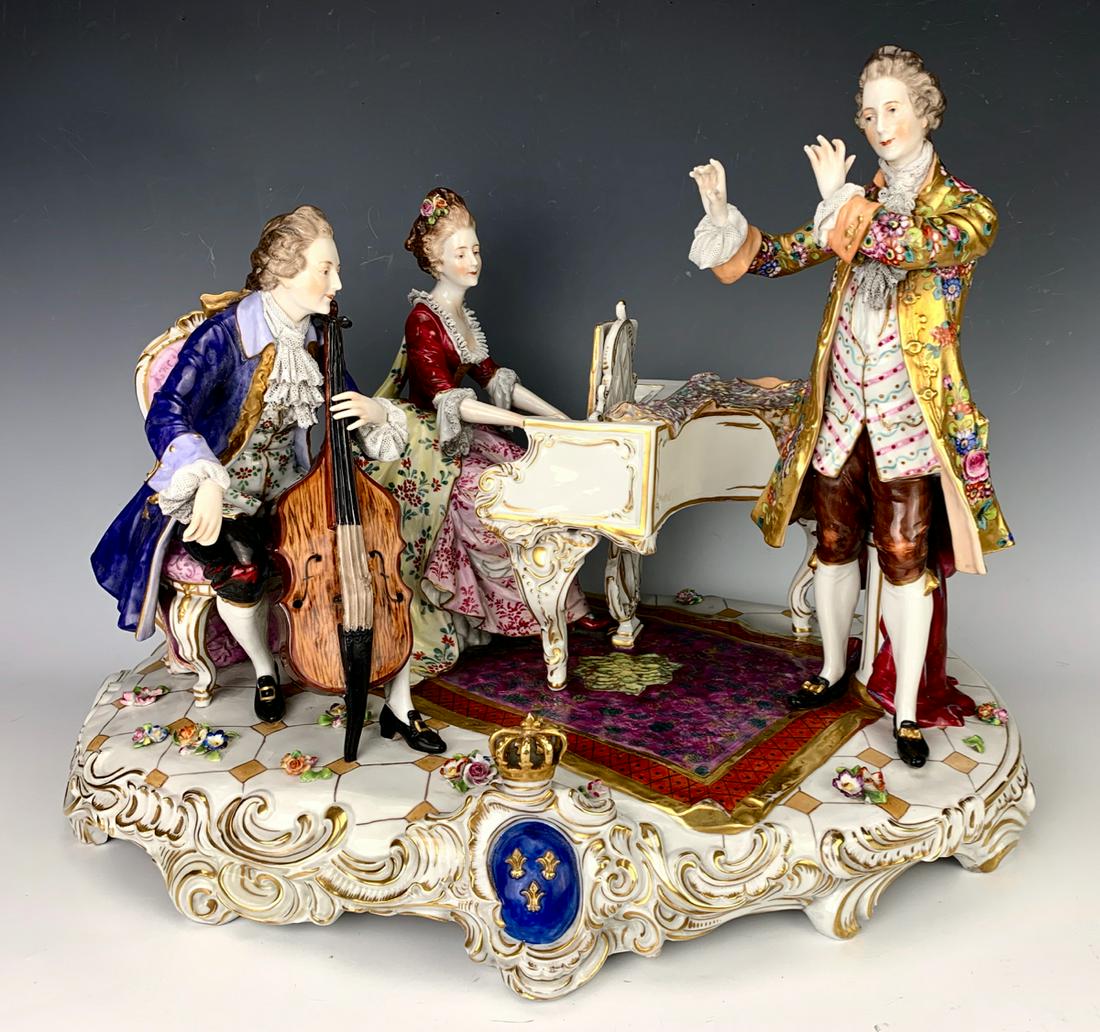 Large German Voldstedt Porcelain Figural Group (1 of 3)