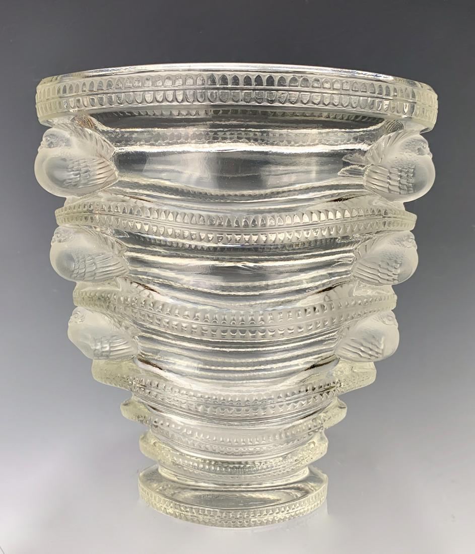 R. Lalique "St. Marc" Vase with Birds (1 of 5)