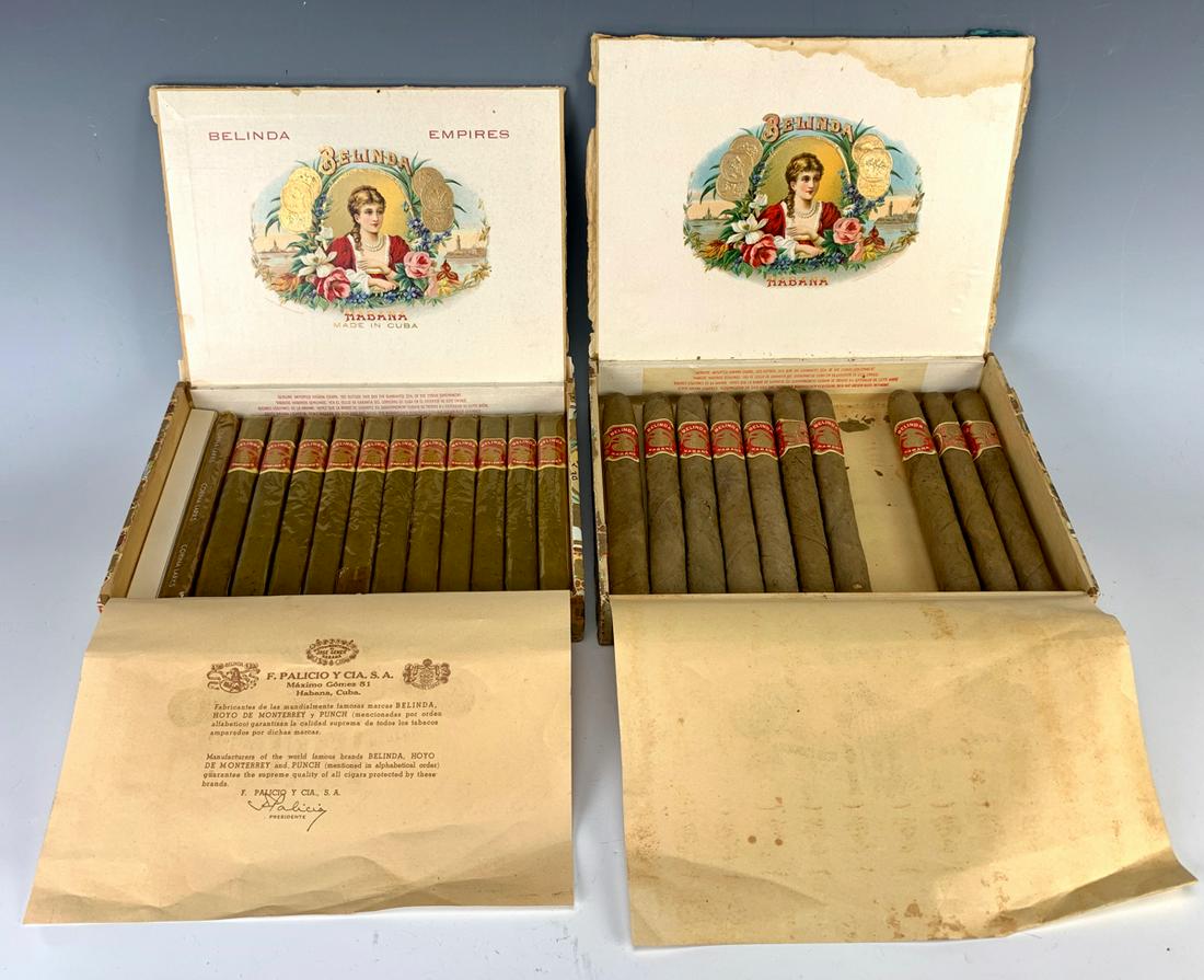 2 Boxes of Cuban Cigars, Belinda & Belinda Empires