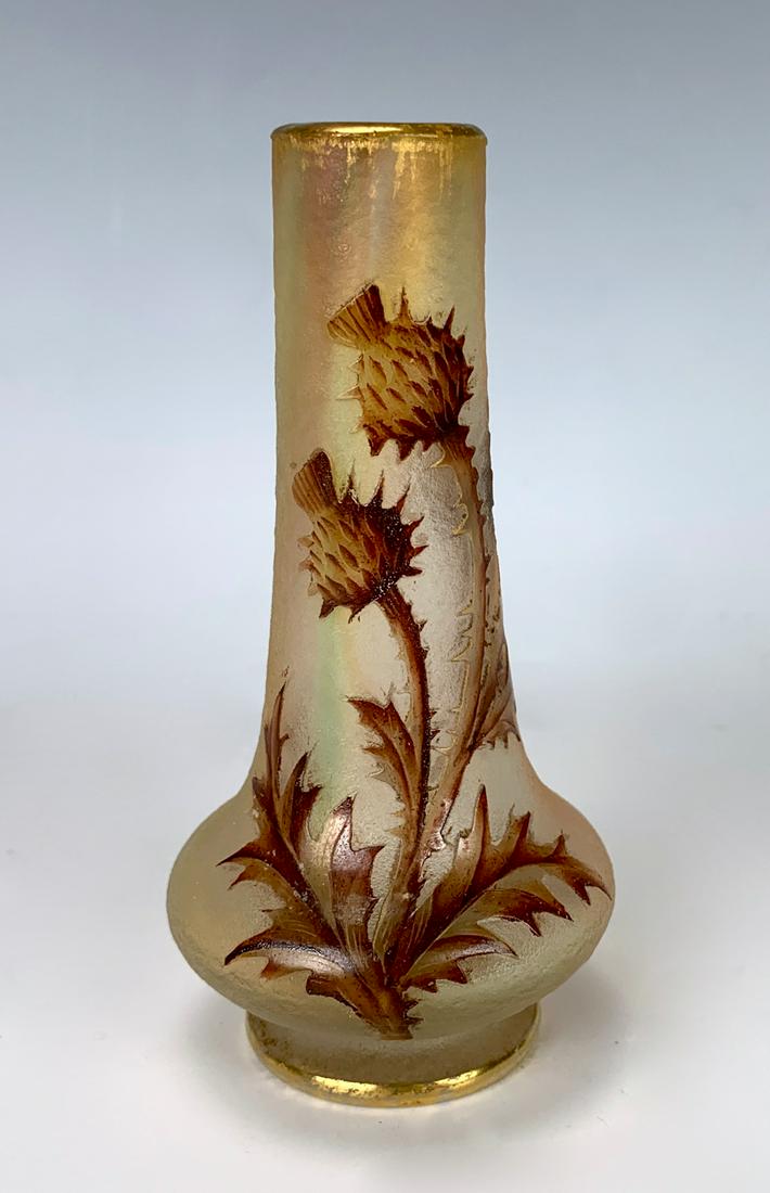 Daum Nancy "Thistle" Vase (1 of 5)