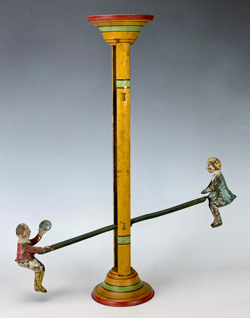 Gibbs "Never Stop" Teeter Totter Toy C.1900 (1 of 3)