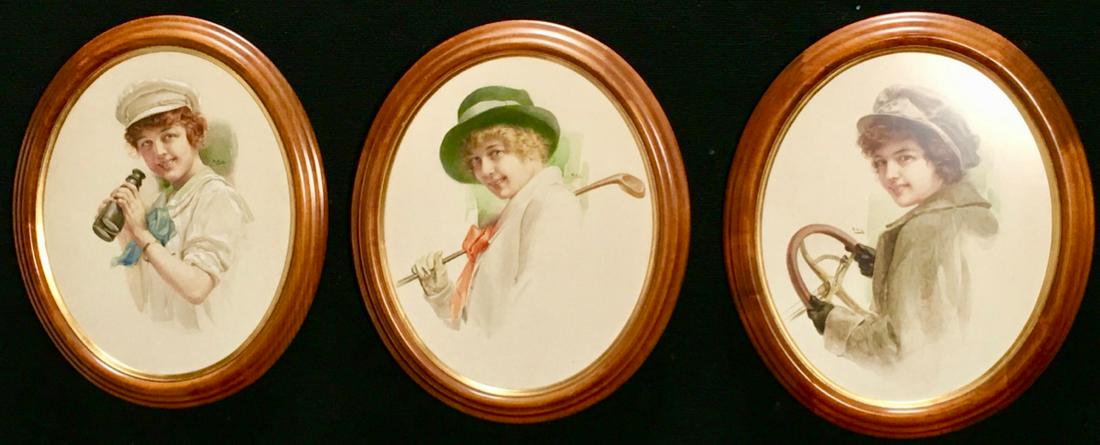 3 Older Watercolor Illustrations Sgd. R.A.L. (1 of 5)