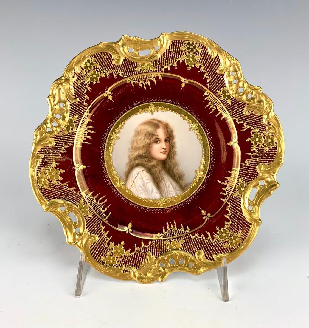 Royal Vienna Portrait Plate (1 of 3)
