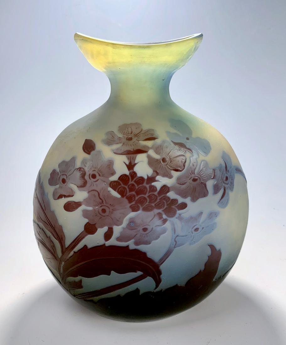 Emile Galle, Nancy Floral Vase C. 1900 (1 of 5)