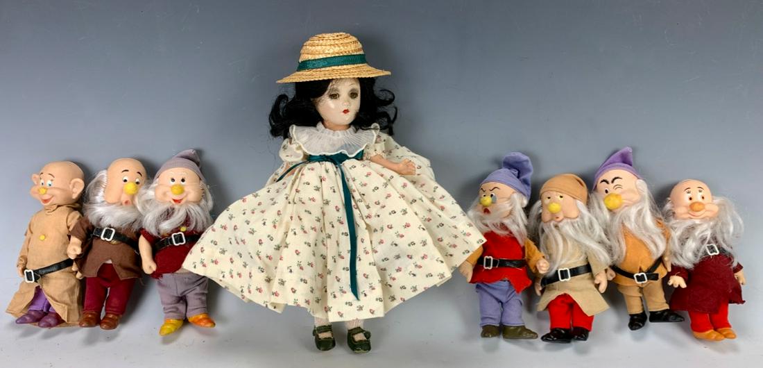 Vinyl 7 Dwarves by Walt Disney & Vintage Doll (1 of 1)
