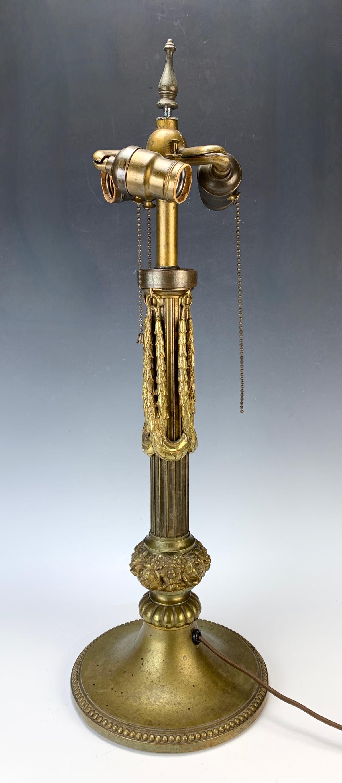 Williamson Bronze Art Nouveau Lamp Base (1 of 2)