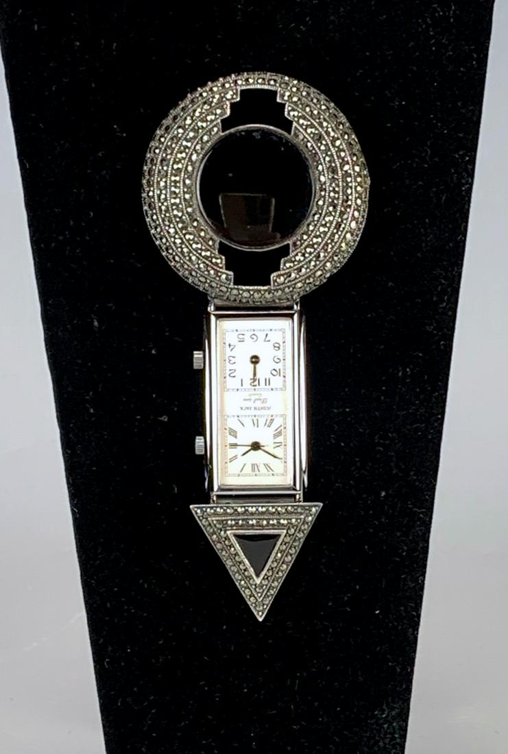 Judith Jack Sterling & Marcasite Pin/Pendant (1 of 2)