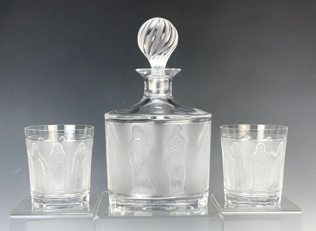 Lalique "Femmes Antiques" Decanter & 2 Tumblers (1 of 4)