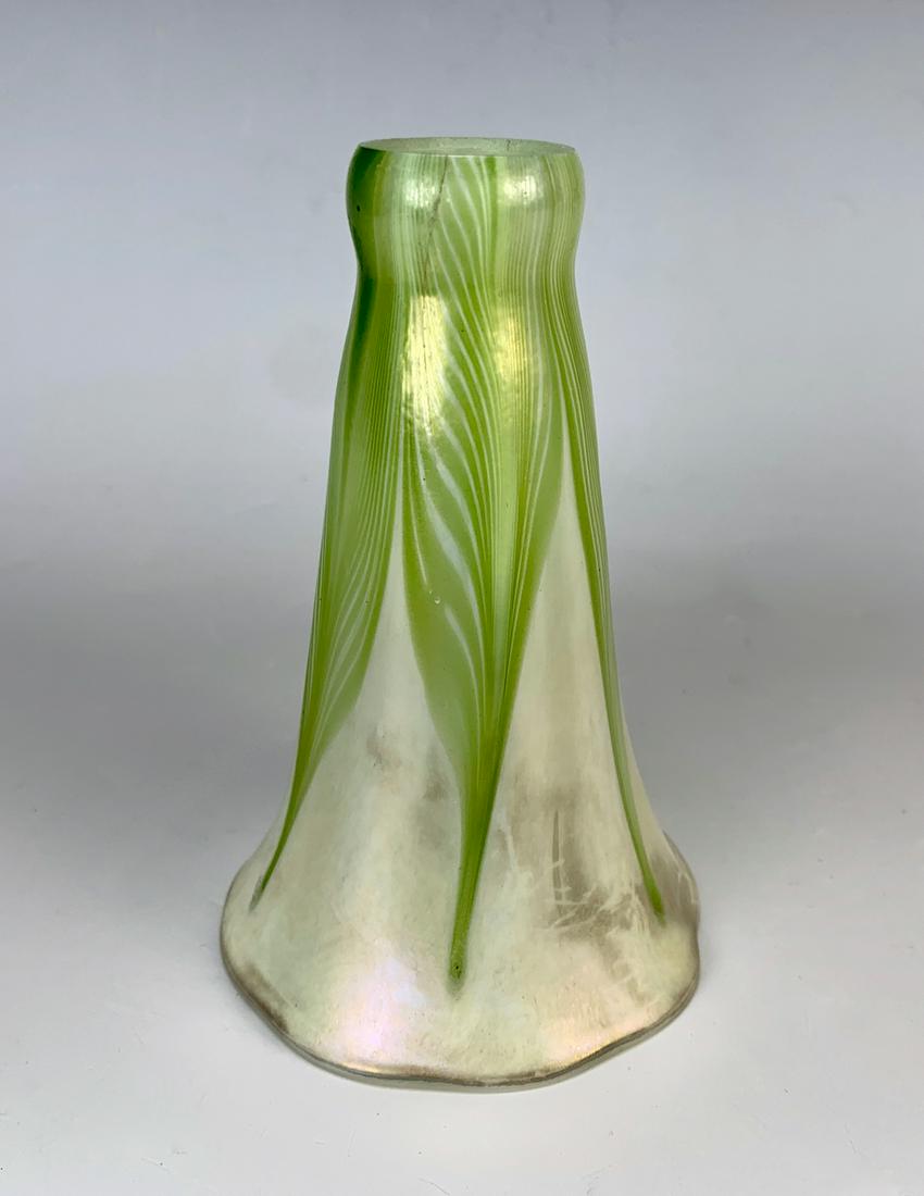 Signed L.C. Tiffany Feathered Lily Shade (1 of 4)